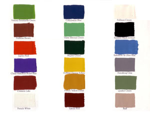 Golden Spike Railraod Color Chart